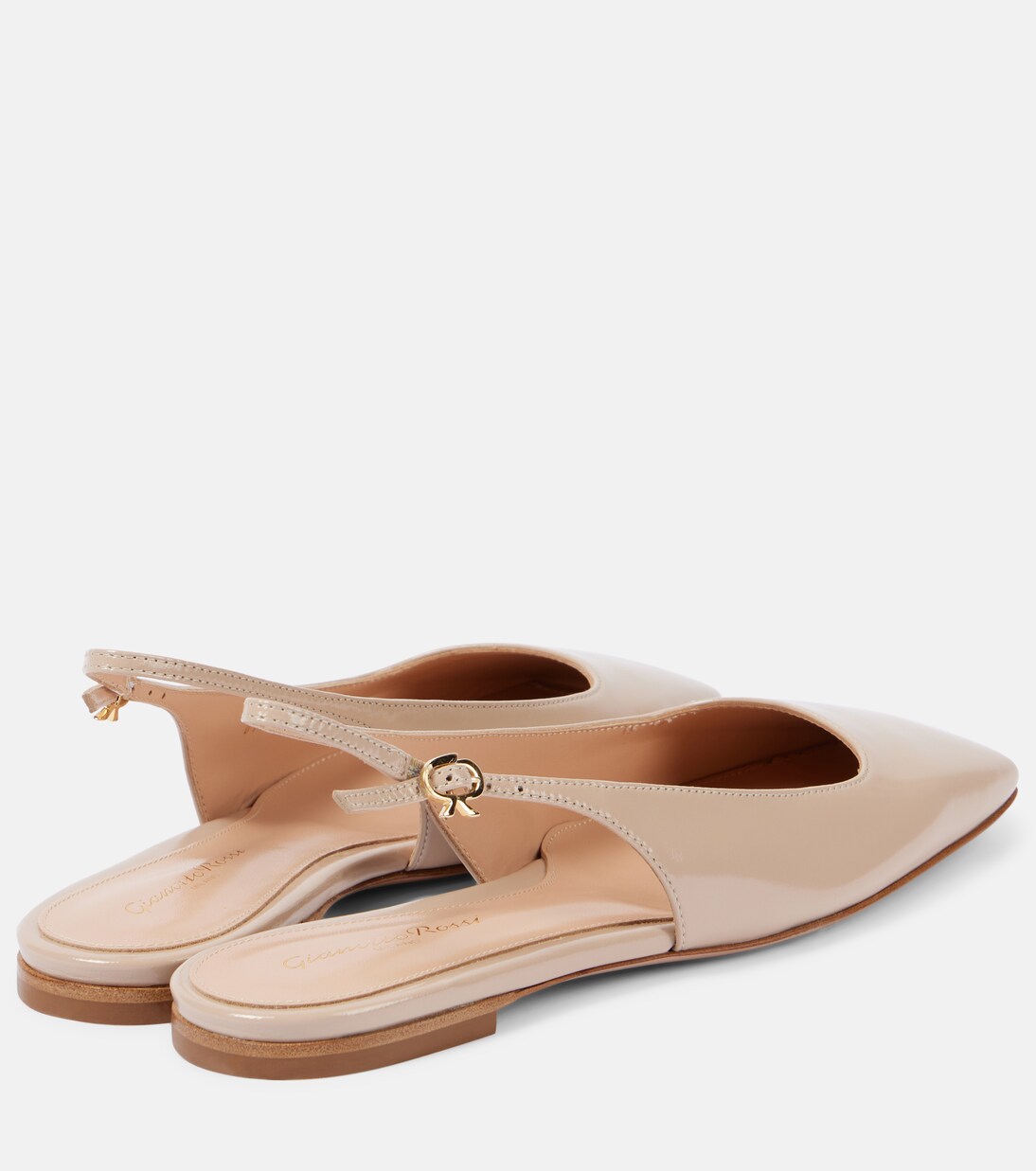 Bailarinas destalonadas de charol | Gianvito Rossi