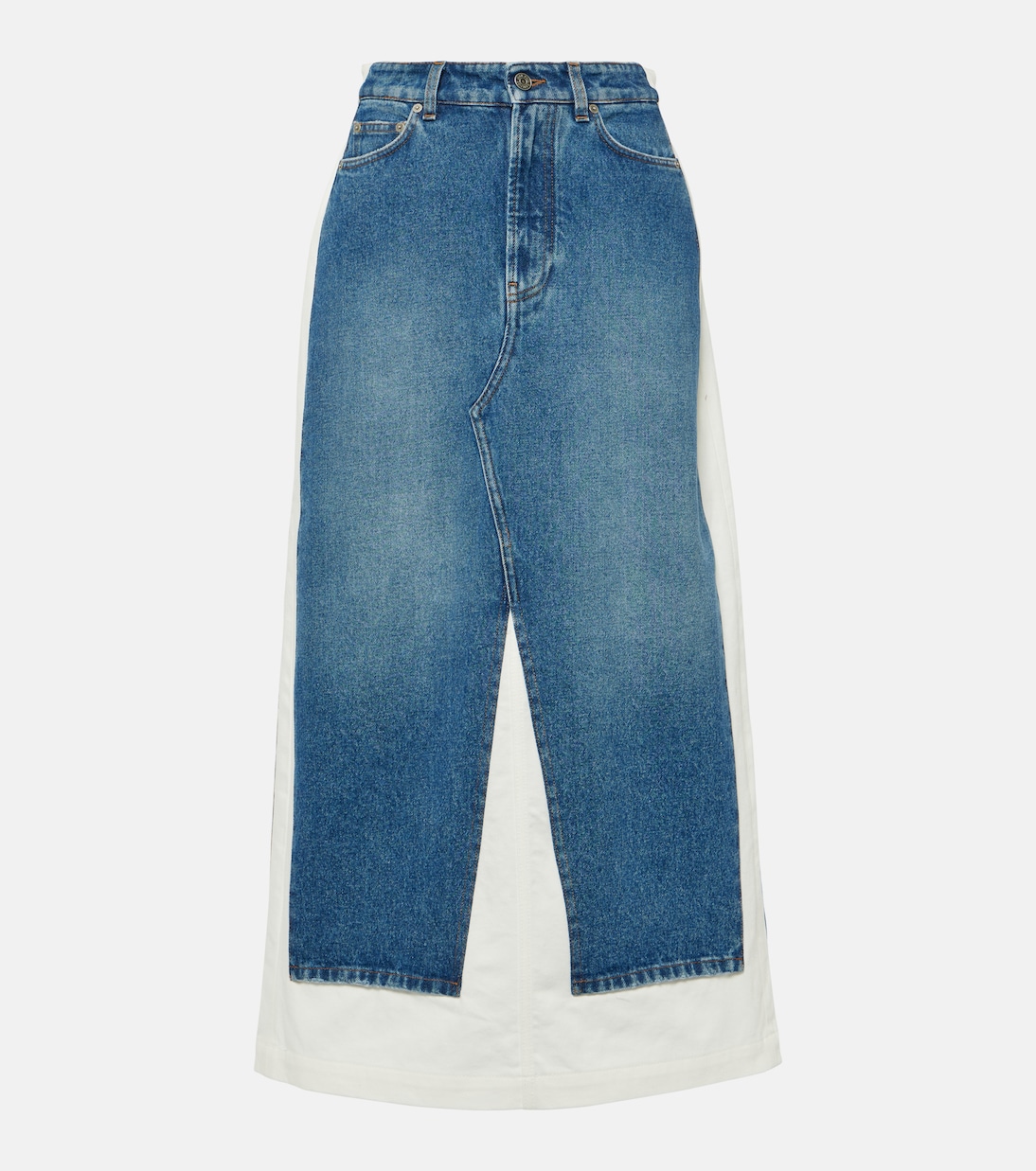 Maxirock aus Denim und Baumwolle | Jean Paul Gaultier