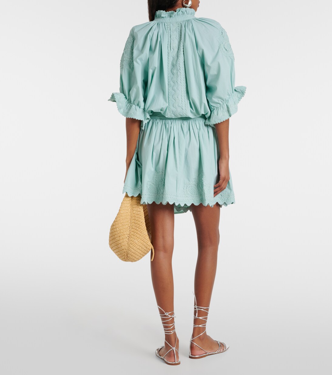 Robe brodée en coton | Juliet Dunn