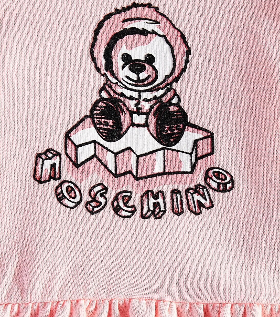 Baby Teddy Bear cotton dress | Moschino Kids