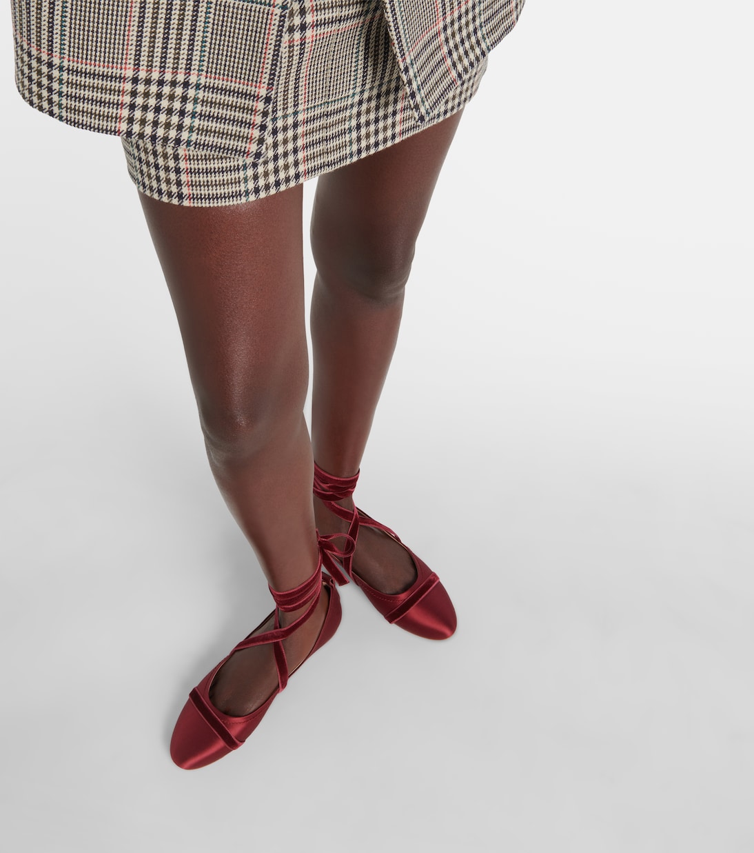 Spencer satin ballet flats | Malone Souliers