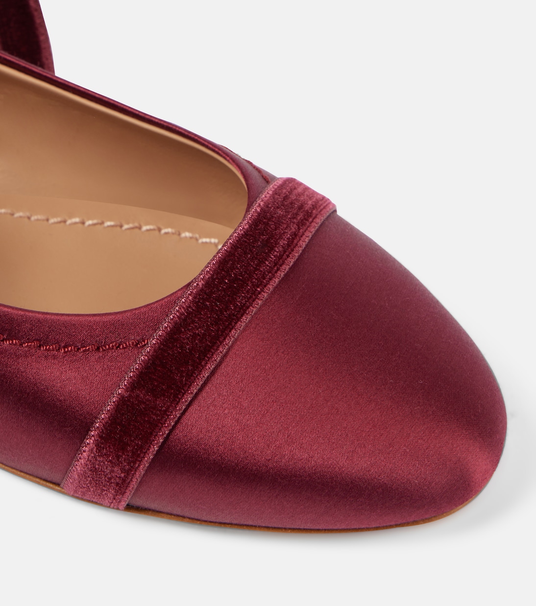 Spencer satin ballet flats | Malone Souliers