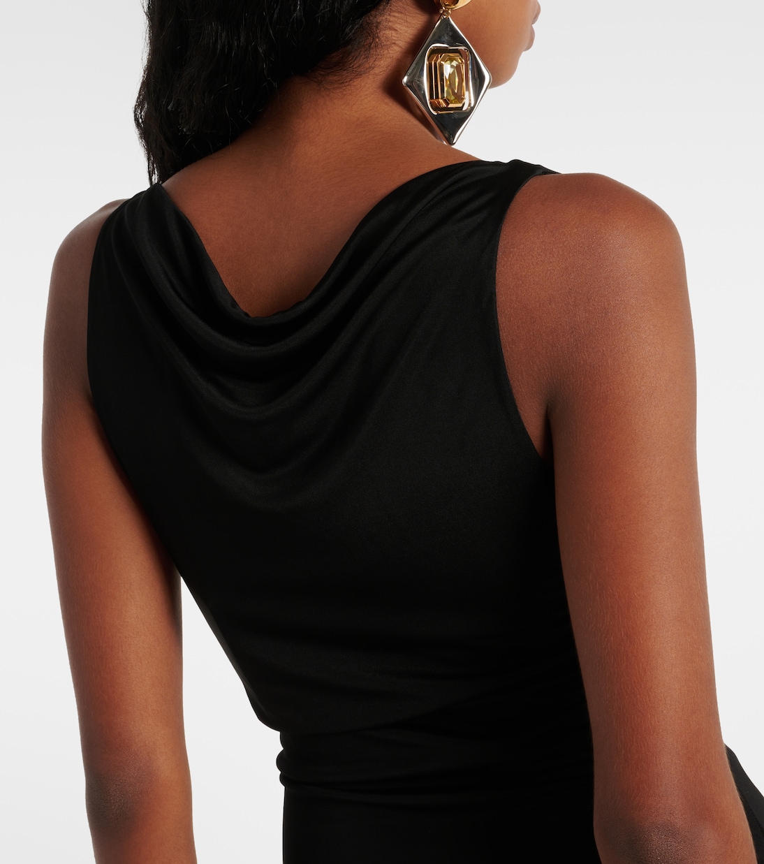 Draped midi dress | Saint Laurent