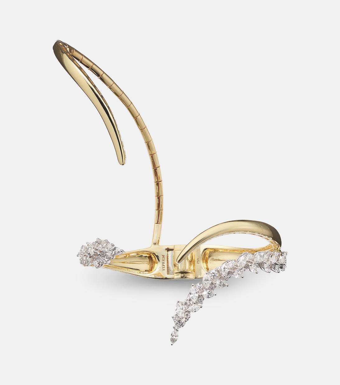 Golden Strada 18kt gold bracelet with diamonds | Yeprem