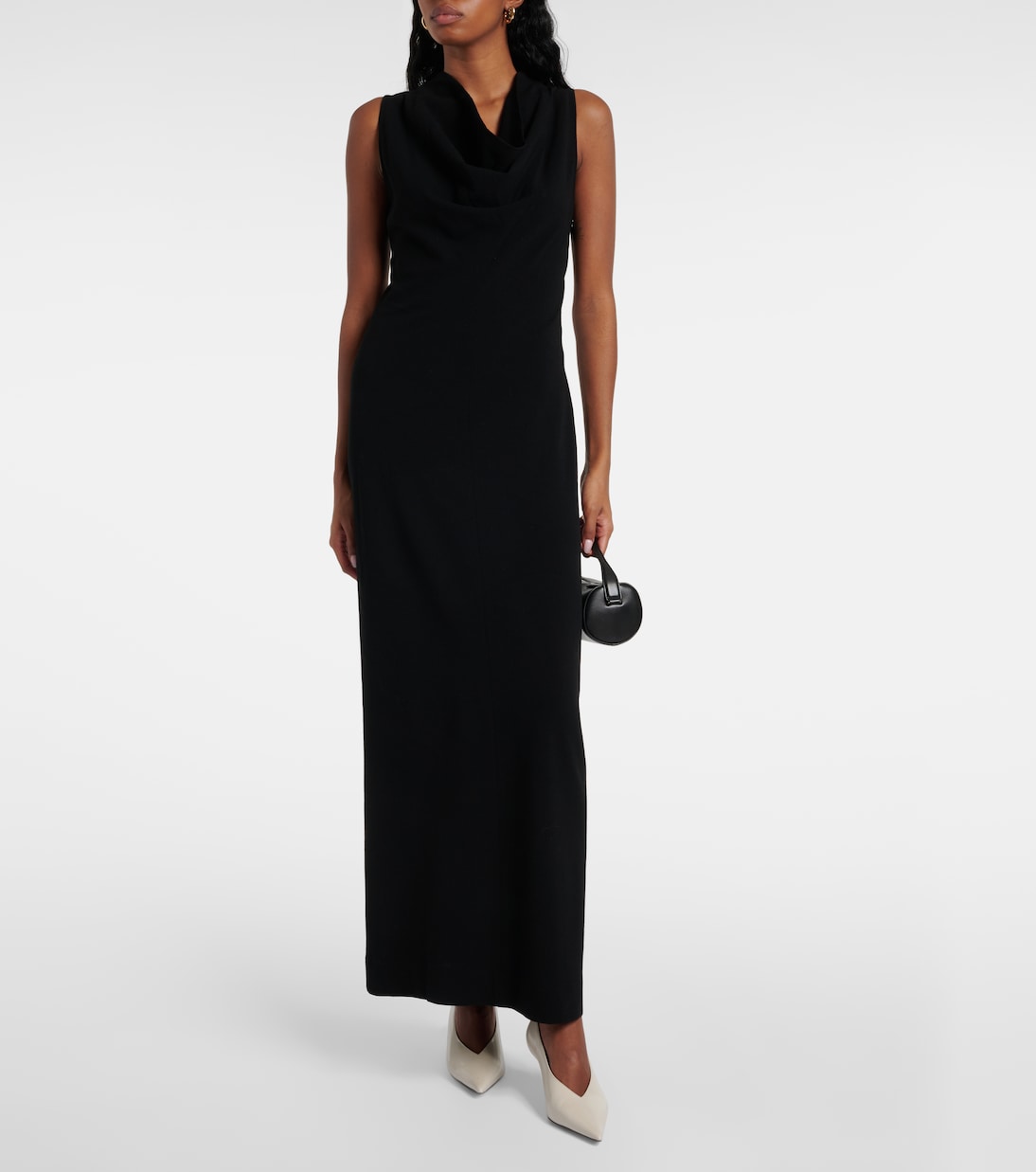 Draped wool-blend maxi dress | Toteme