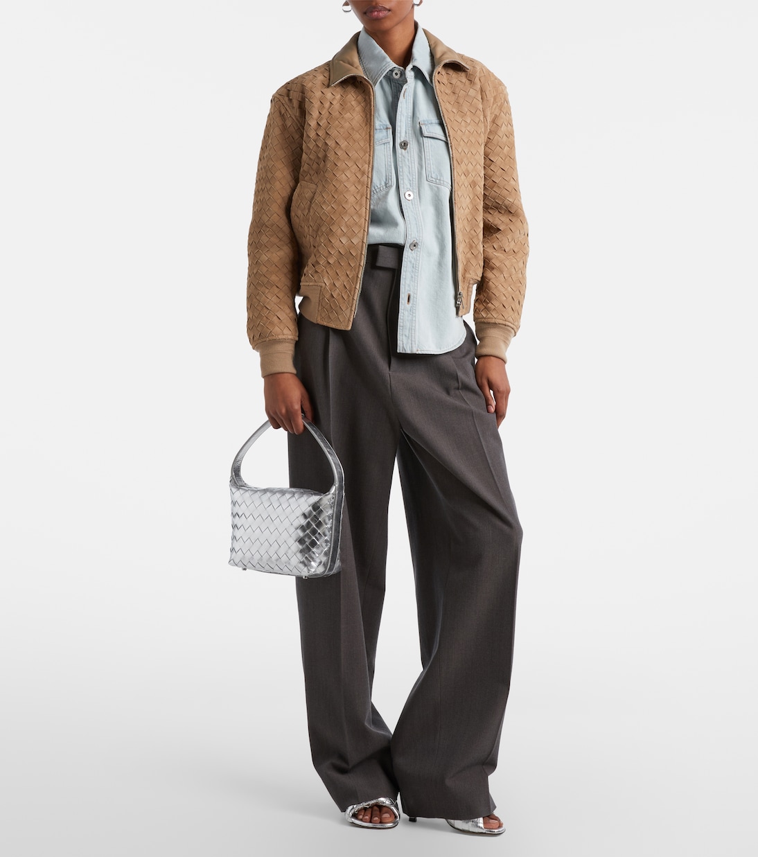 Sac Wallace en cuir intrecciato | Bottega Veneta