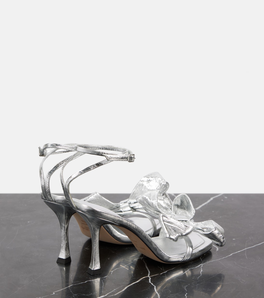 Sandalen Staz 90 aus Metallic-Leder | Jimmy Choo