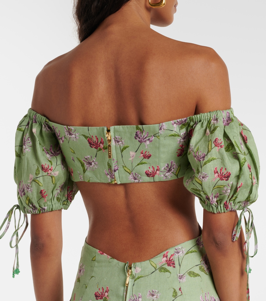 Robe longue Cielo Honeysuckle en lin | Agua by Agua Bendita