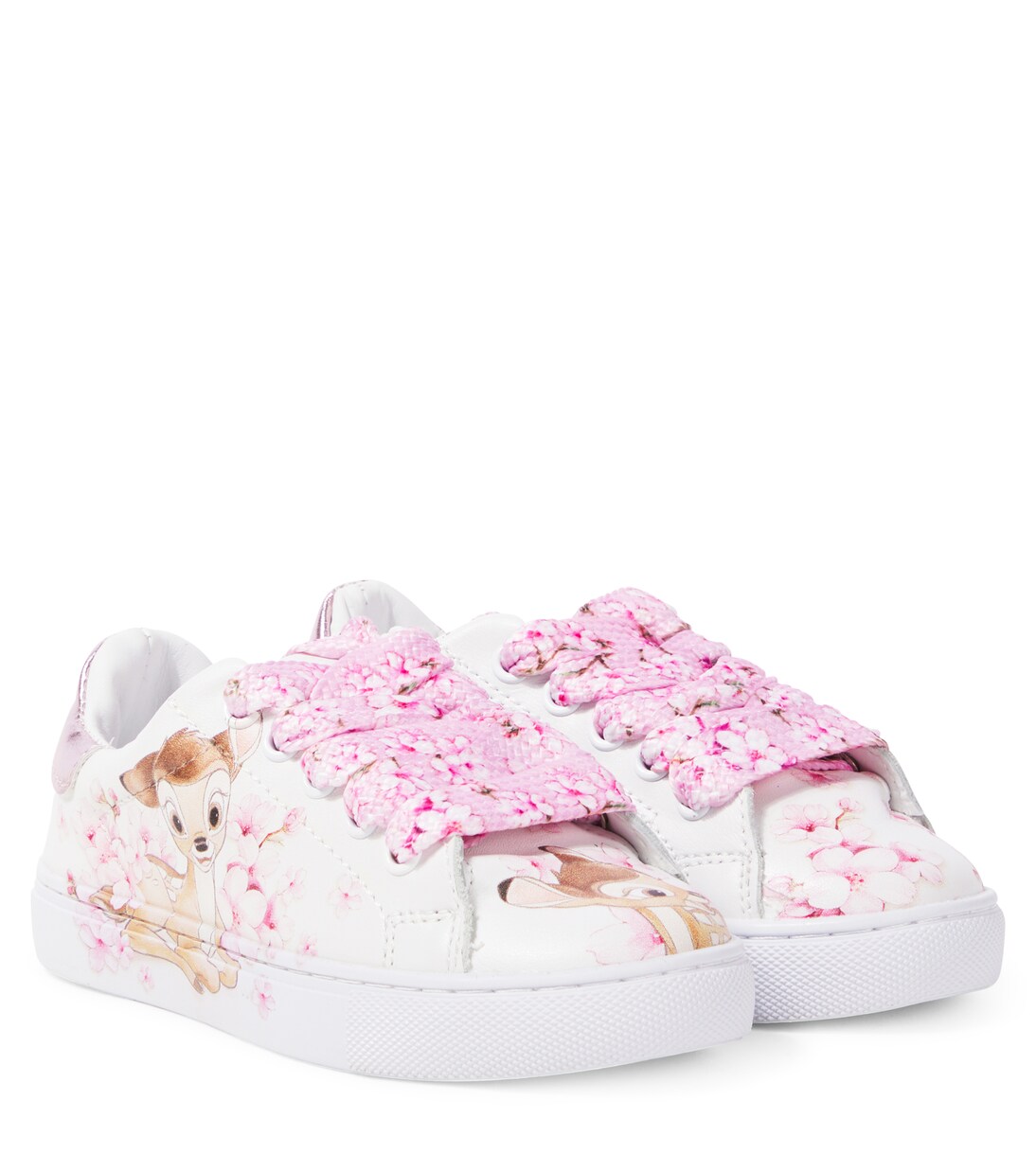 x Disney® Bambi leather sneakers | Monnalisa