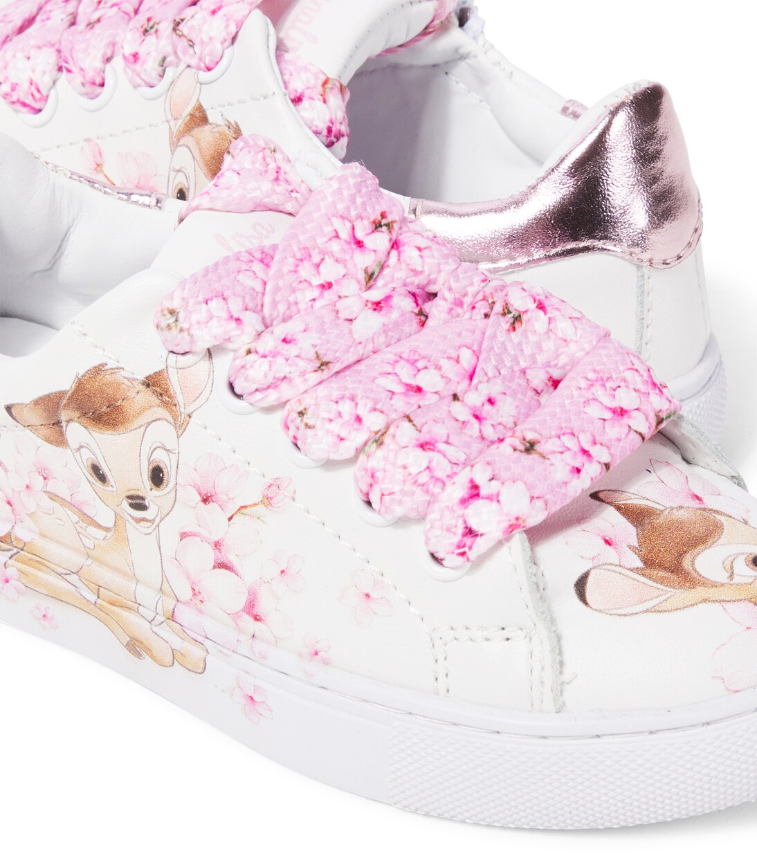 x Disney® Bambi leather sneakers | Monnalisa