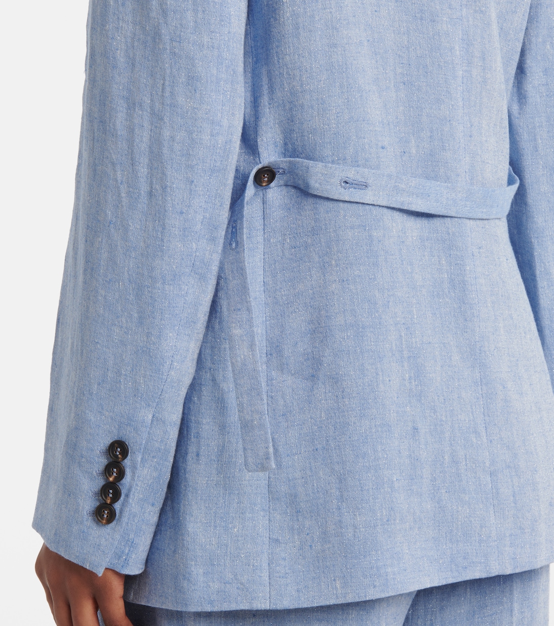 Linen-blend blazer | Brunello Cucinelli