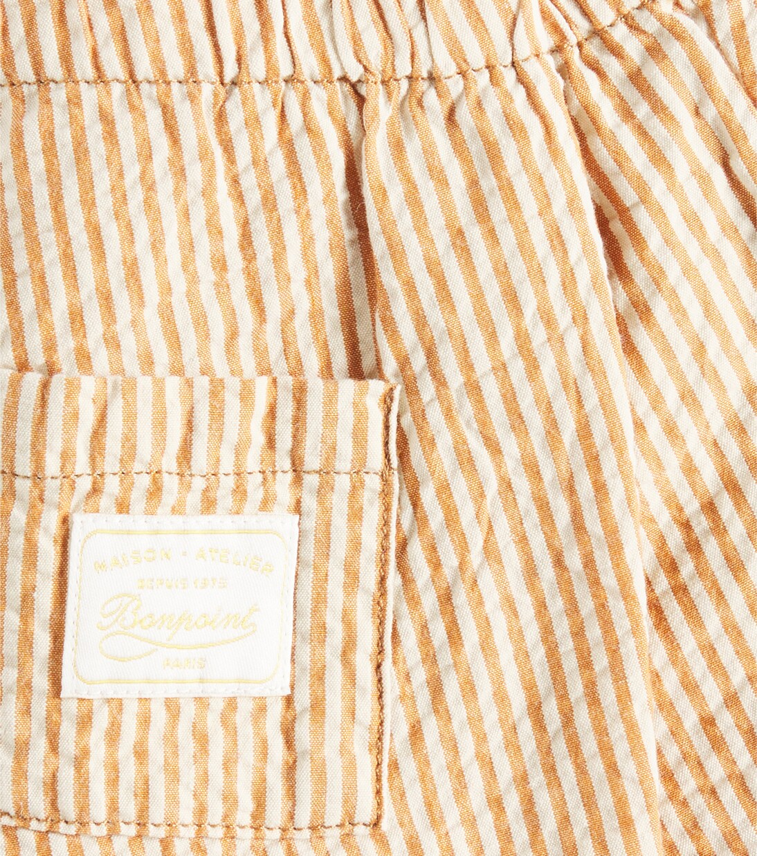 Baby Ecady striped cotton shorts | Bonpoint