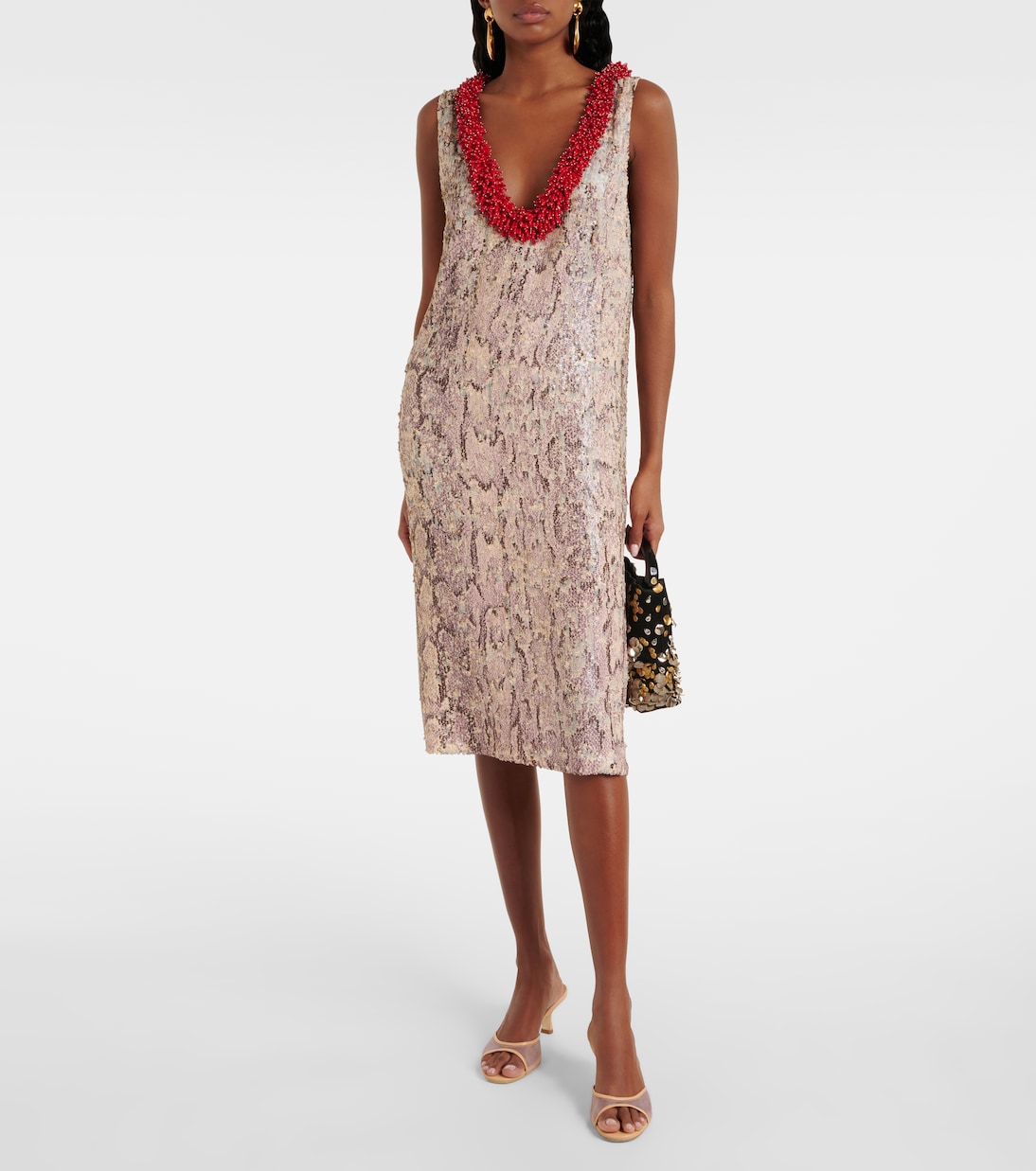 Mules Brigitte 55 en résille et cuir | Staud