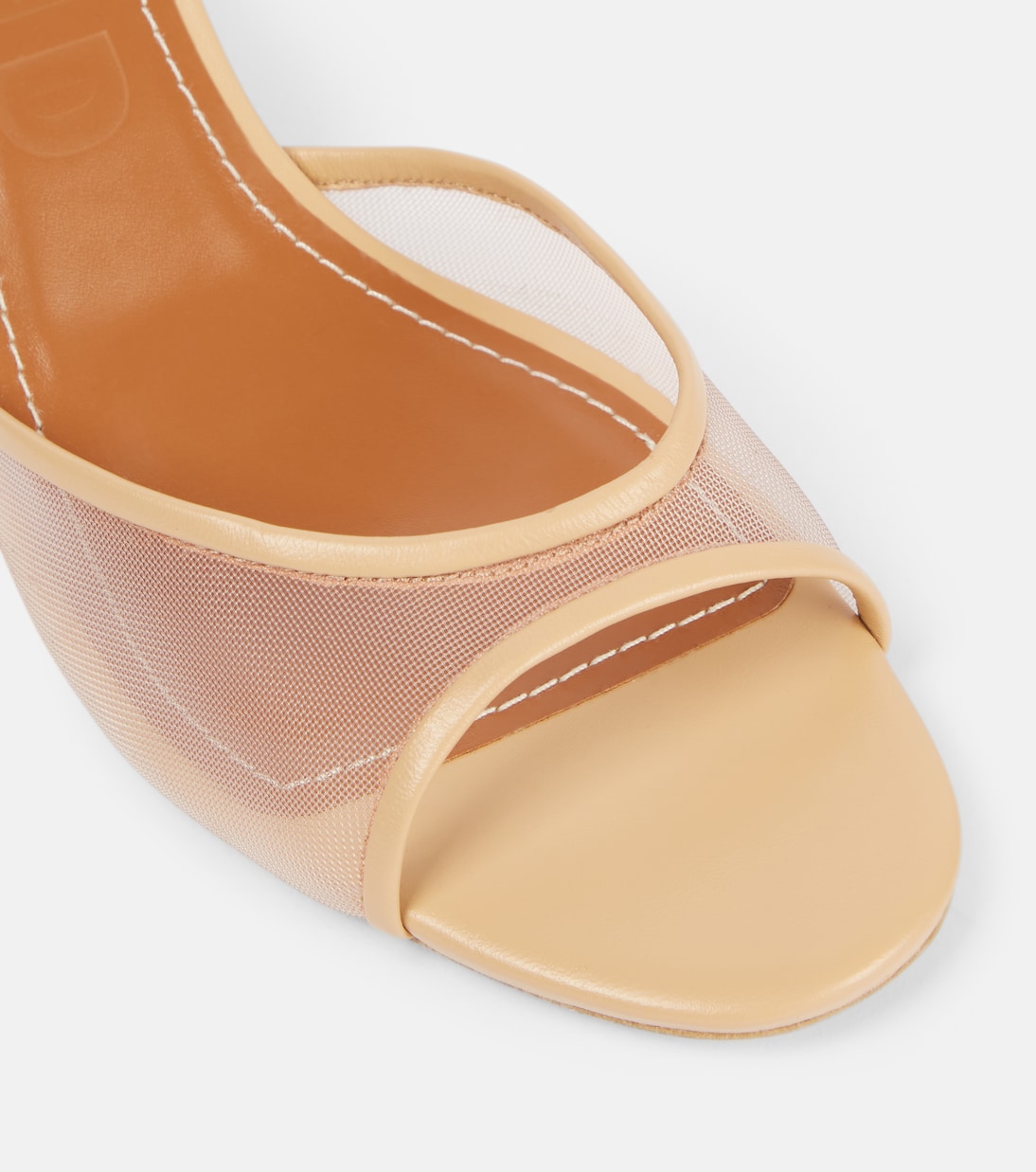 Mules Brigitte 55 en résille et cuir | Staud