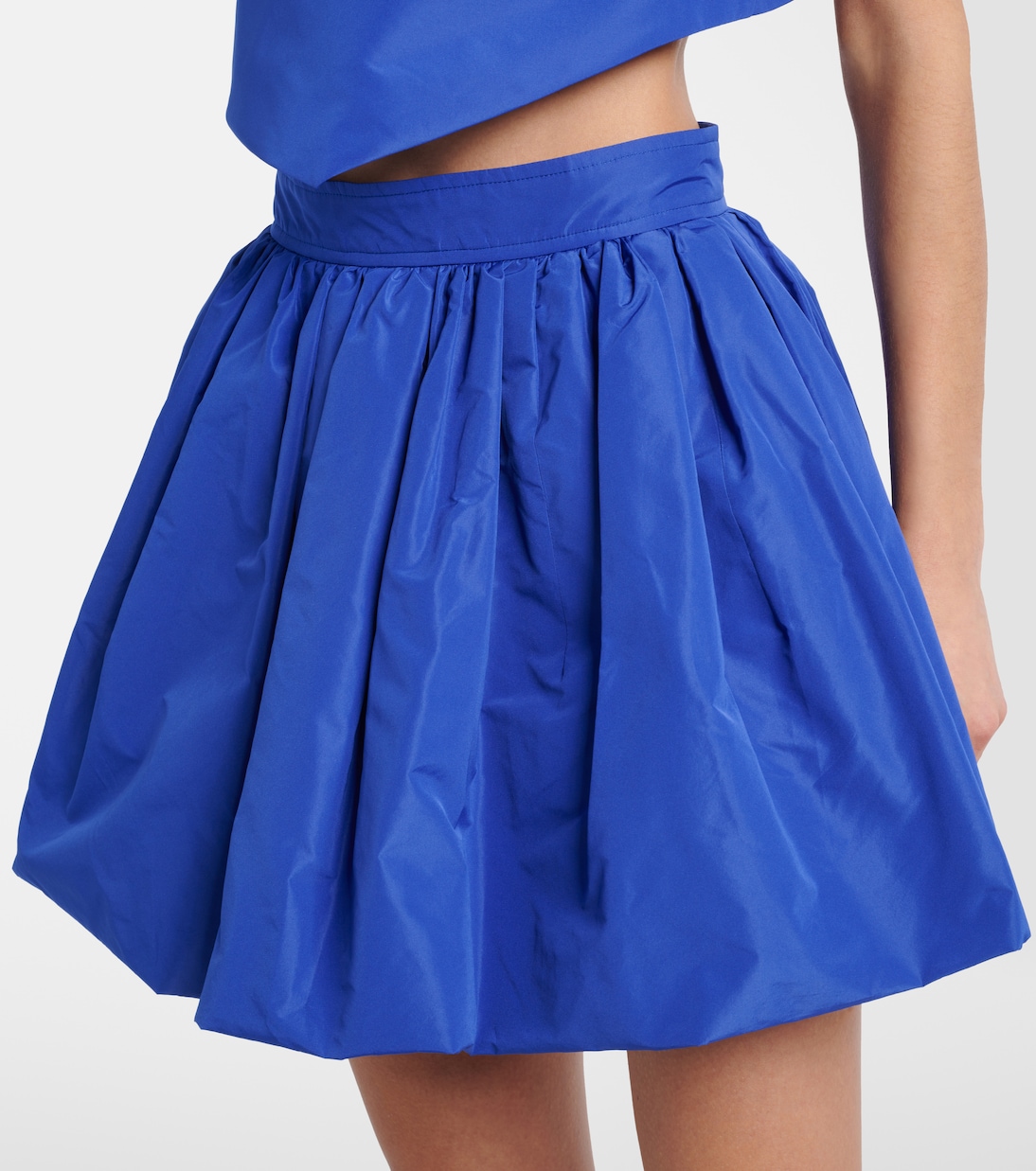 Gathered faille miniskirt | Patou