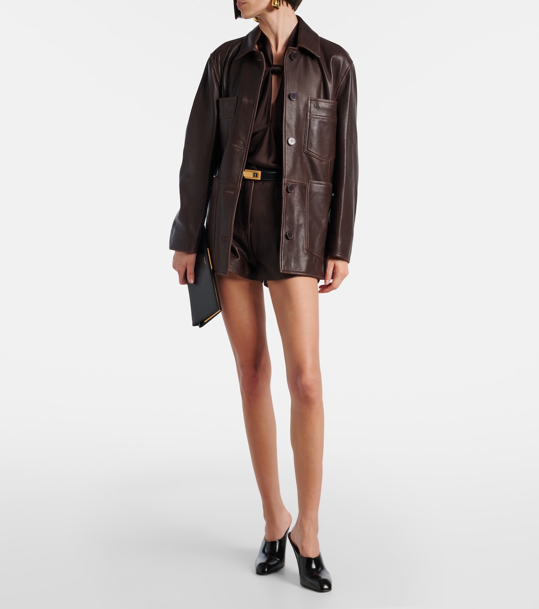 Leather jacket | Nour Hammour