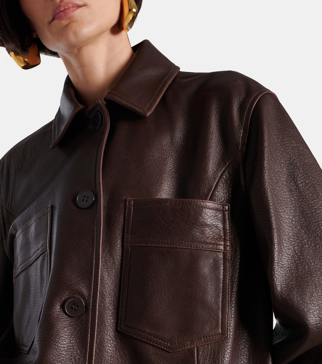 Leather jacket | Nour Hammour