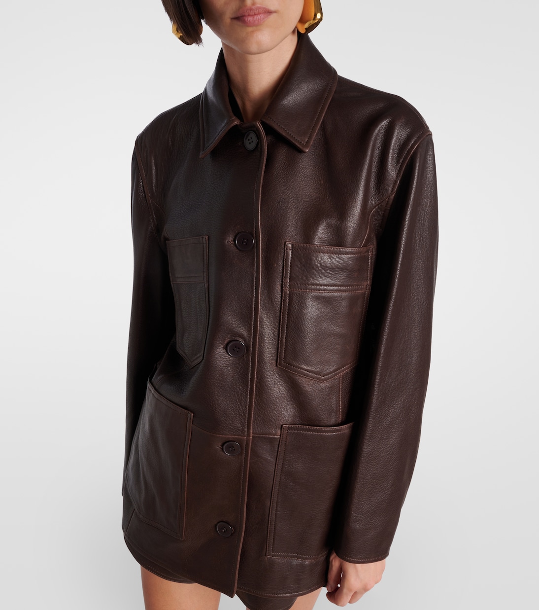 Leather jacket | Nour Hammour