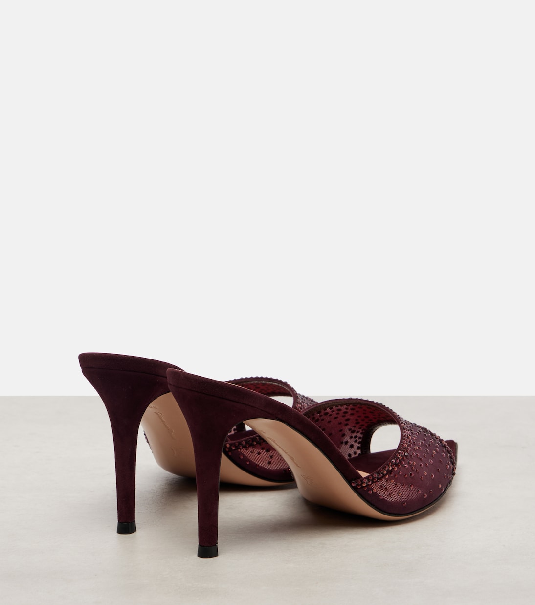 Rania 85 crystal-embellished mules | Gianvito Rossi