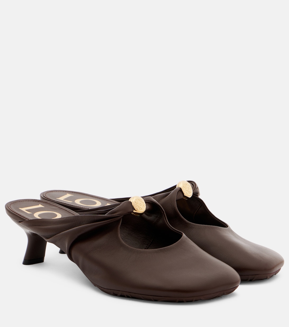 Mules Pebble 45 in pelle | Loewe