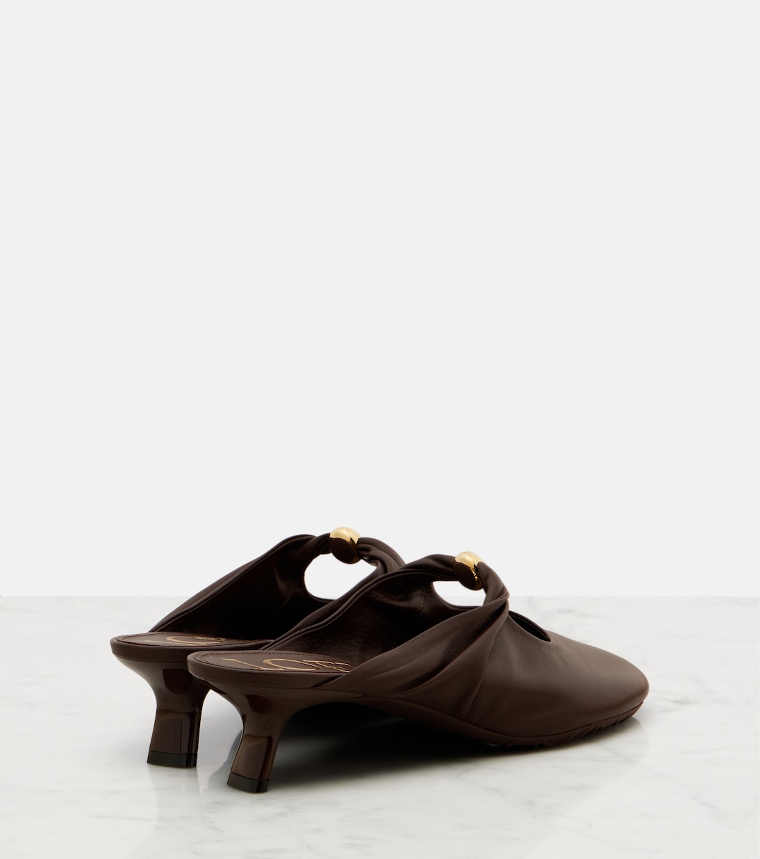 Mules Pebble 45 in pelle | Loewe