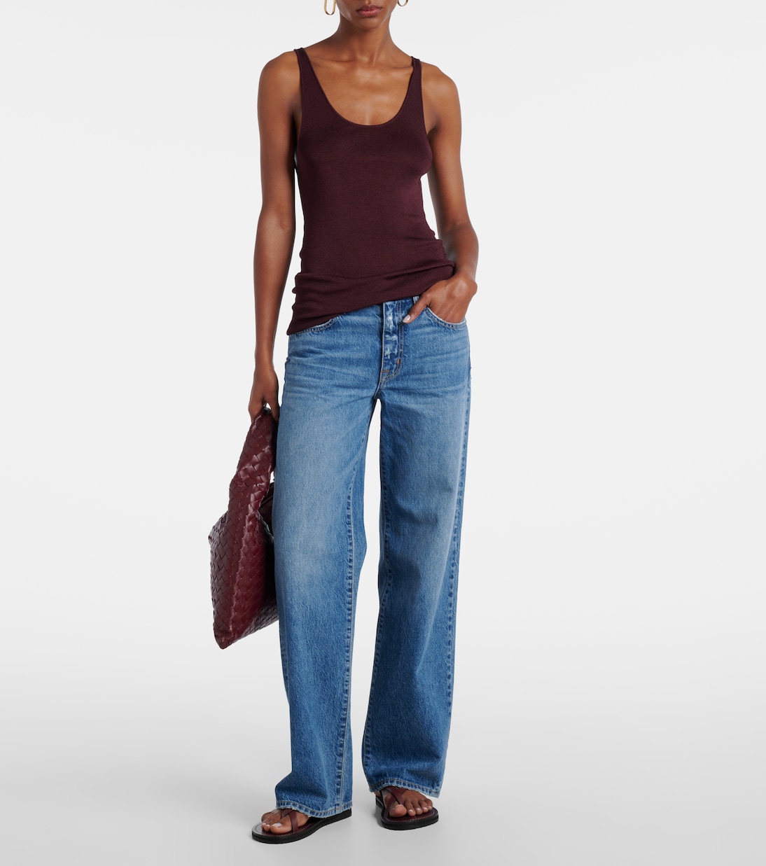 Jean ample Jazmine à taille mi-haute | Slvrlake