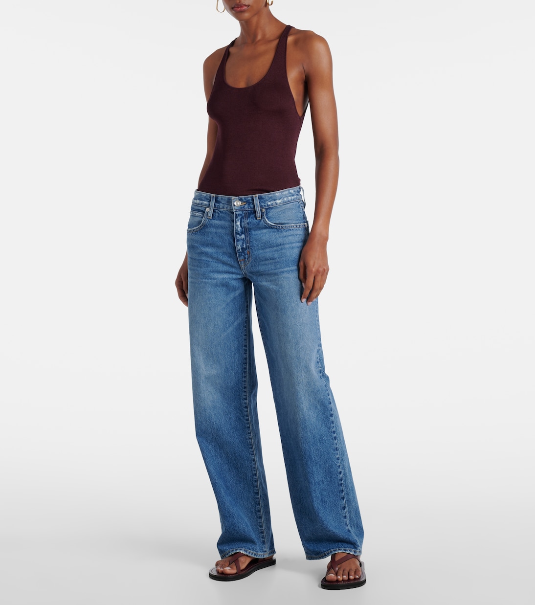 Jean ample Jazmine à taille mi-haute | Slvrlake