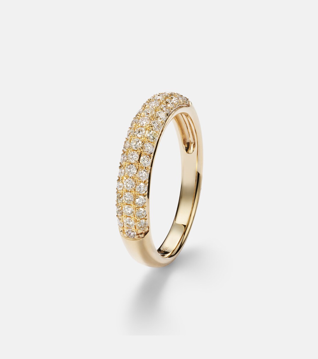 18kt gold ring with diamonds  | Persée