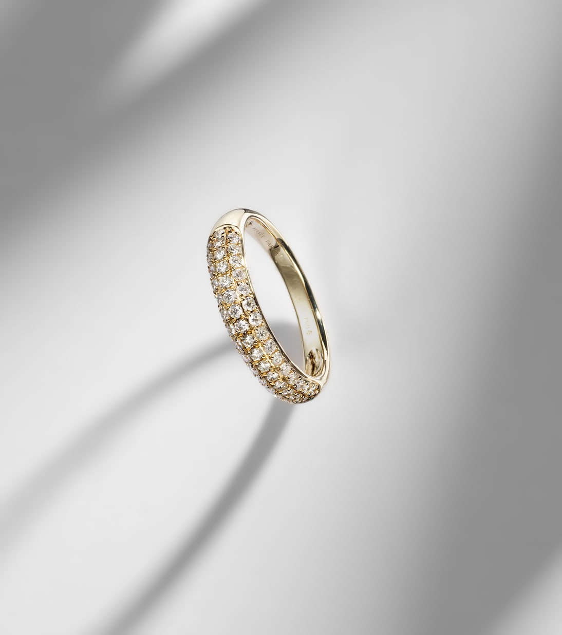 18kt gold ring with diamonds  | Persée