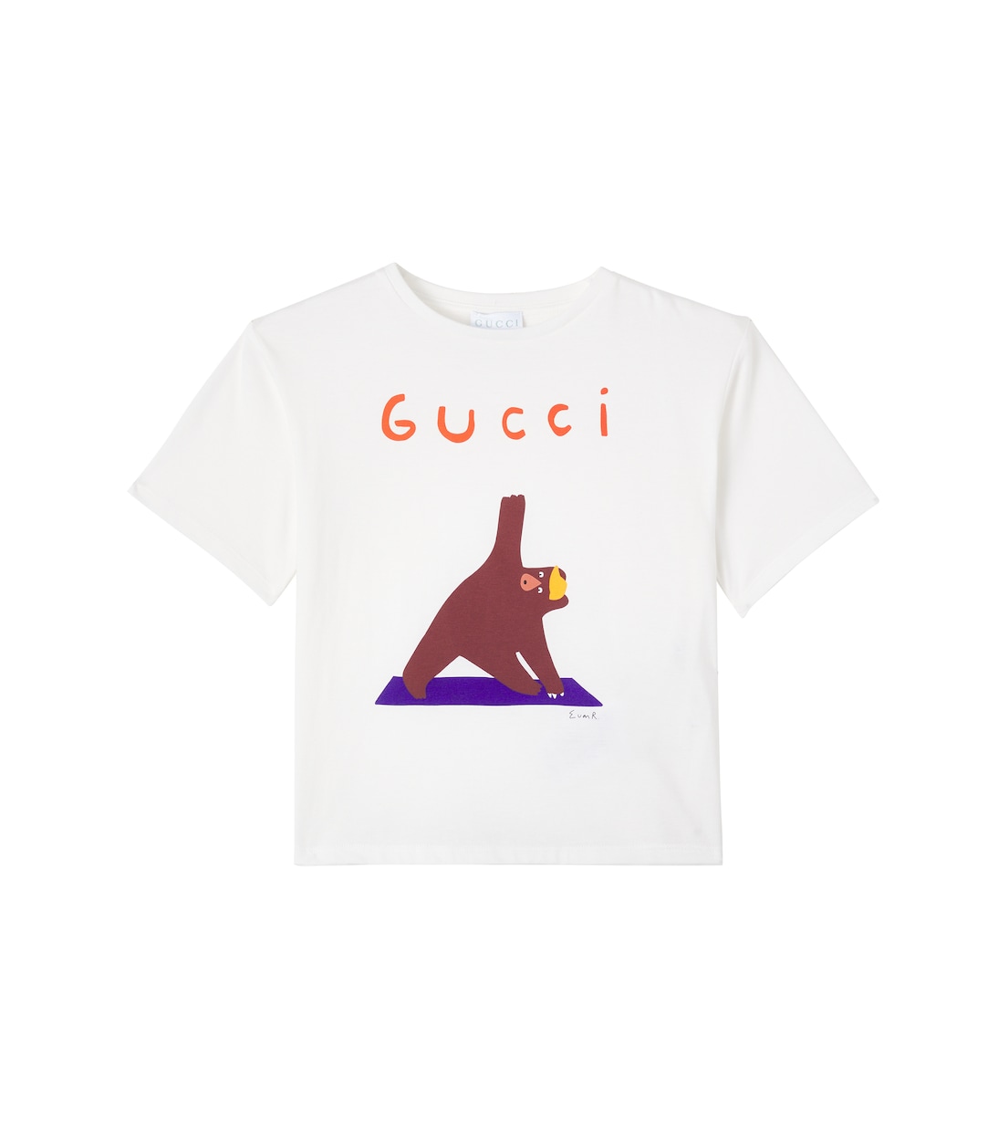 X Euan Roberts – T-shirt imprimé en coton | Gucci Kids