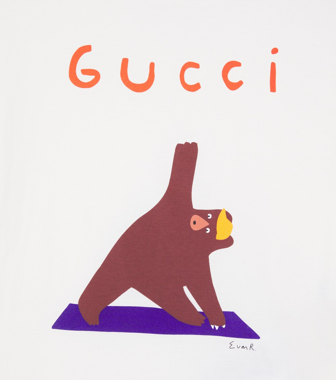 X Euan Roberts – T-shirt imprimé en coton | Gucci Kids