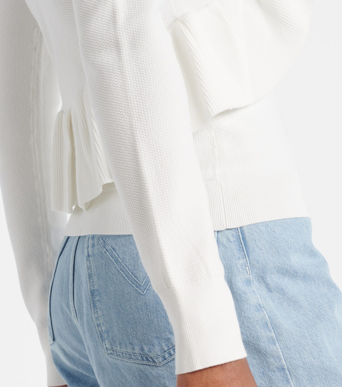 Agenzia knitted ruffled top | Max Mara