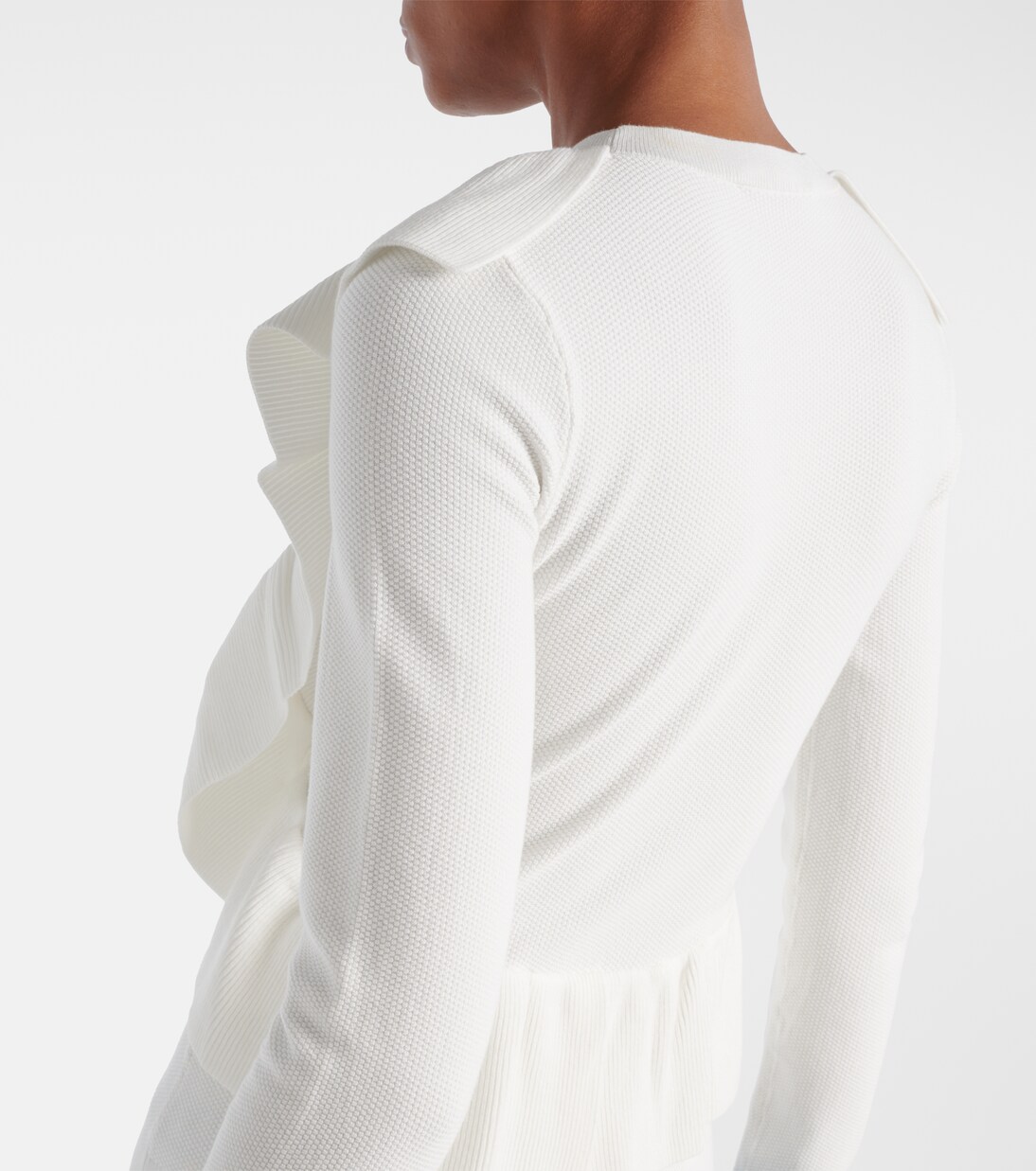 Agenzia knitted ruffled top | Max Mara