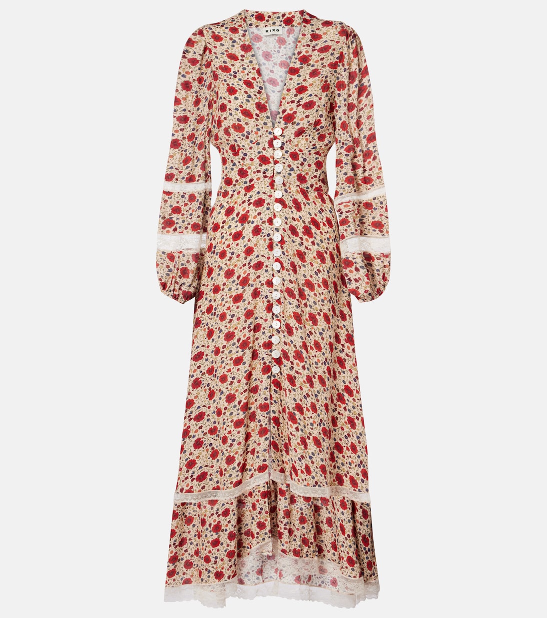 Bedrucktes Midikleid Raven | Rixo