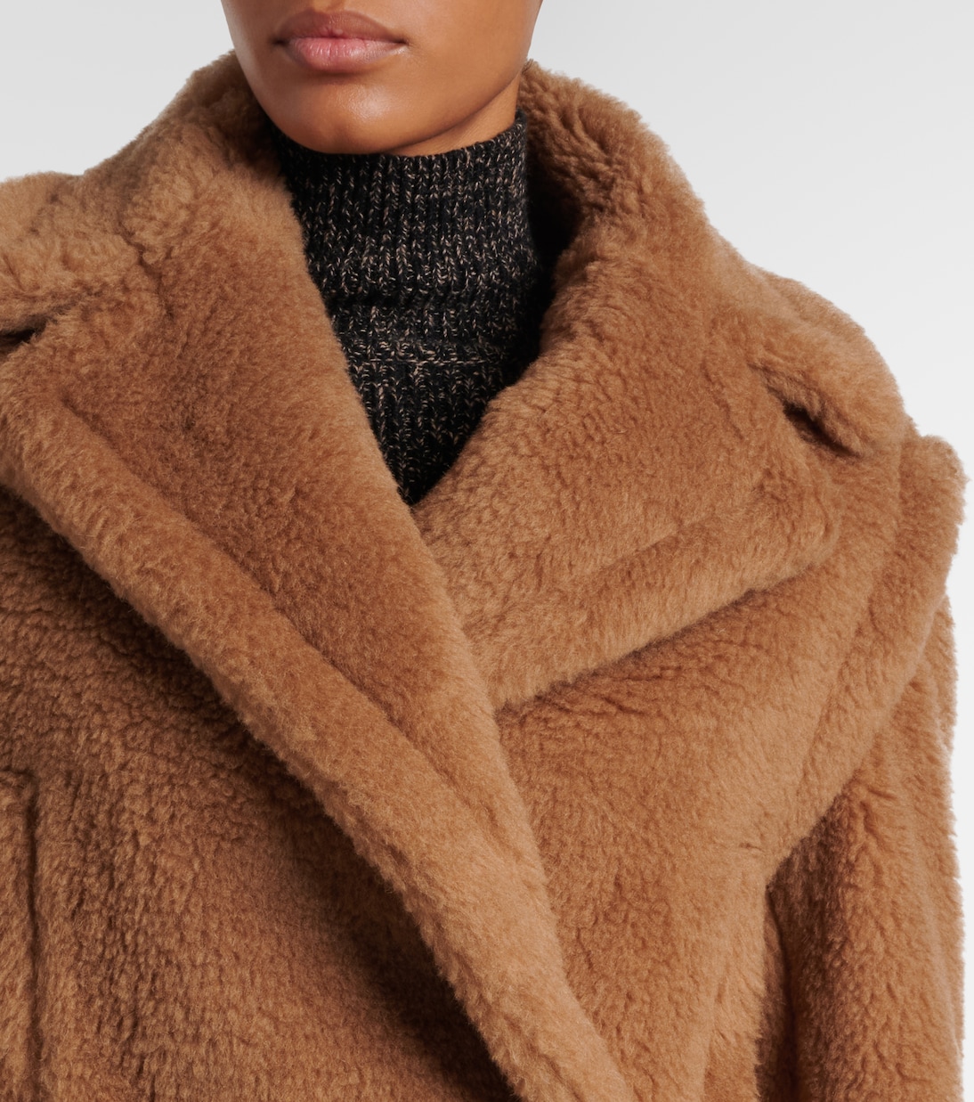 Chaqueta cropped Santos de pelo de camello y seda | Max Mara