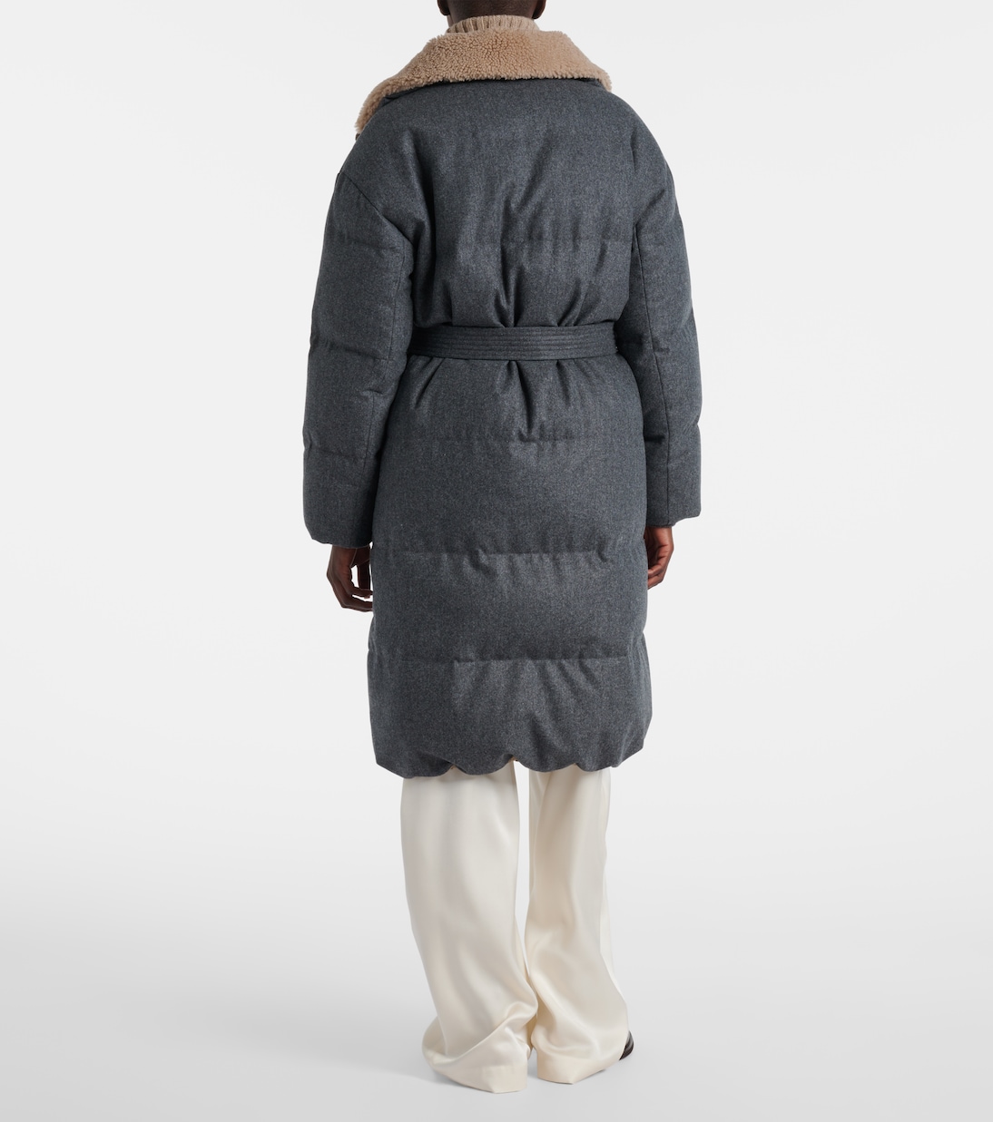 Virgin wool down coat | Brunello Cucinelli