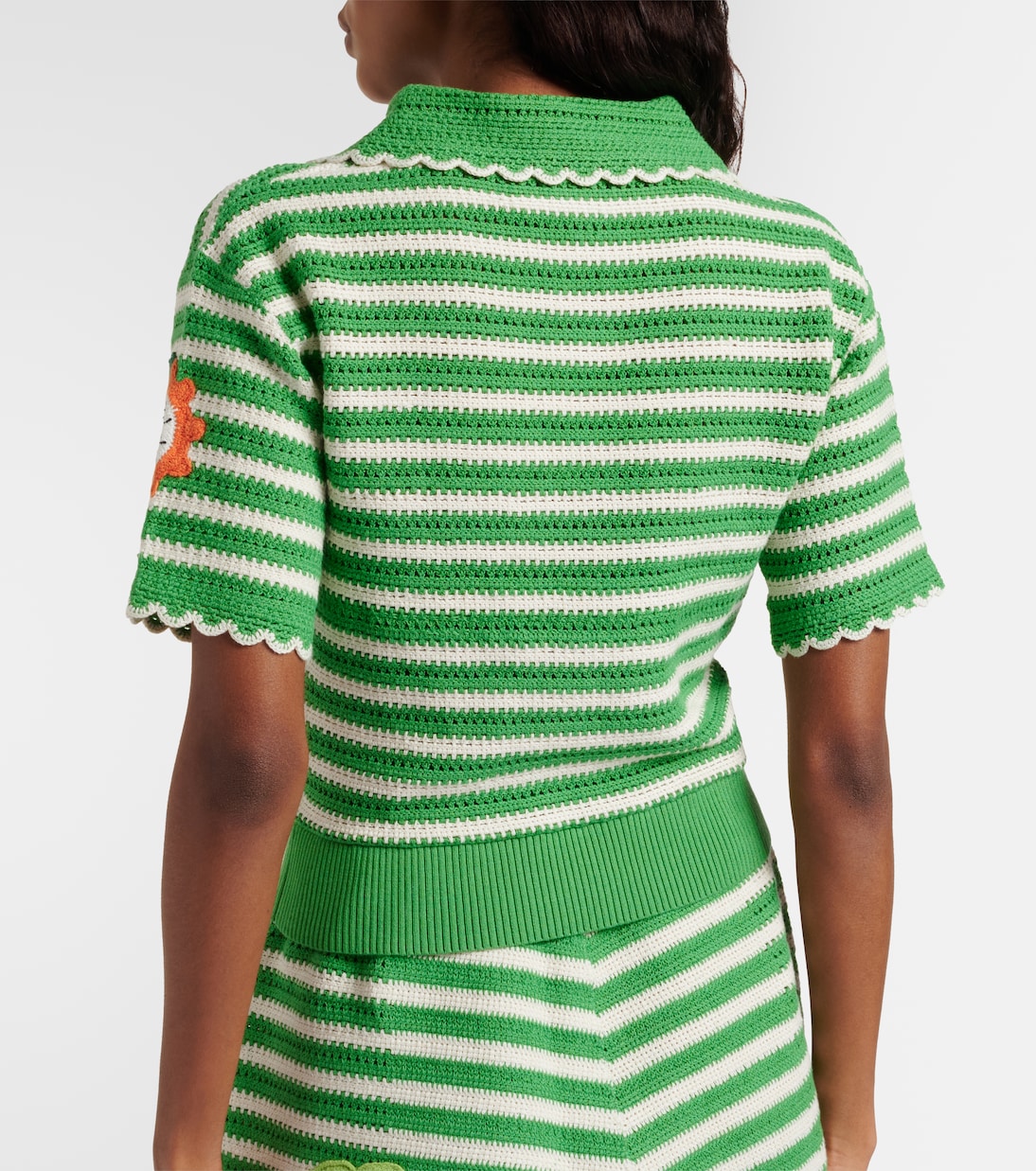 Sundae striped cotton polo shirt | Alémais