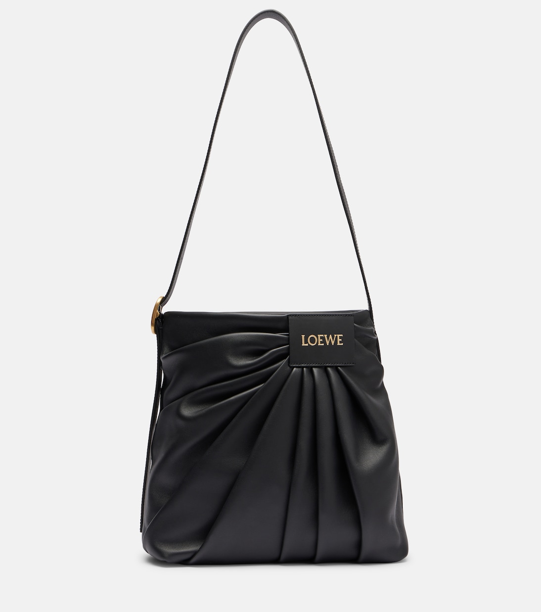 Draped leather tote bag | Loewe
