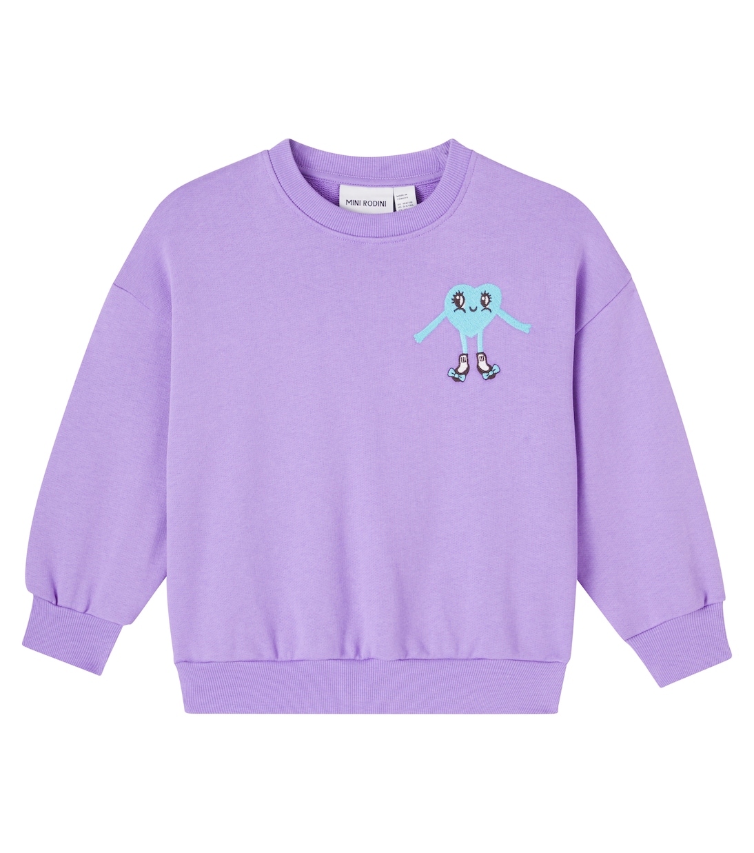 Besticktes Sweatshirt aus Baumwoll-Jersey | Mini Rodini