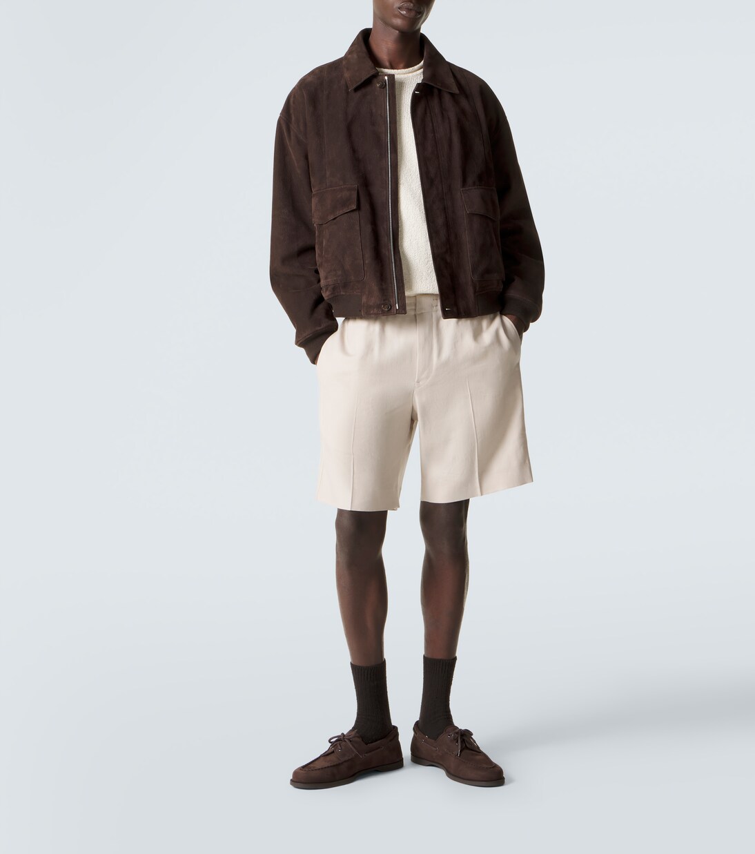 Foil suede boat shoes | John Lobb