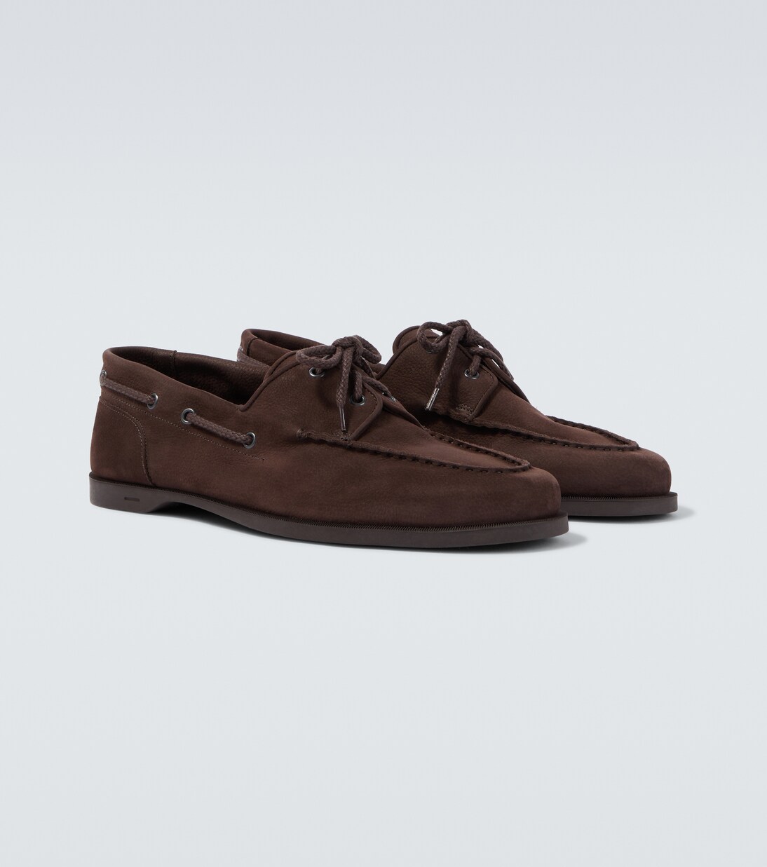 Foil suede boat shoes | John Lobb