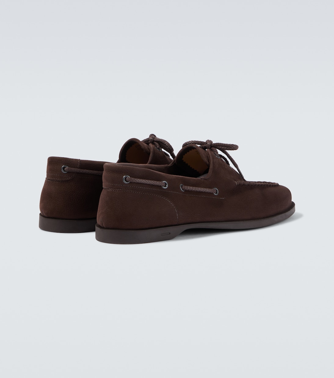 Foil suede boat shoes | John Lobb
