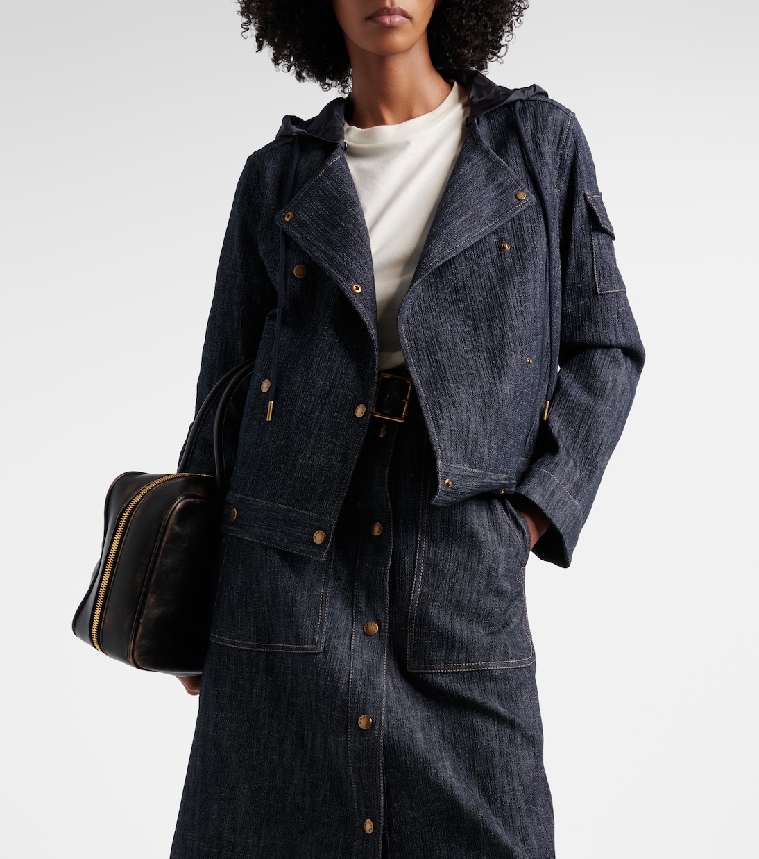 Diervilla double-breasted denim jacket | Moncler