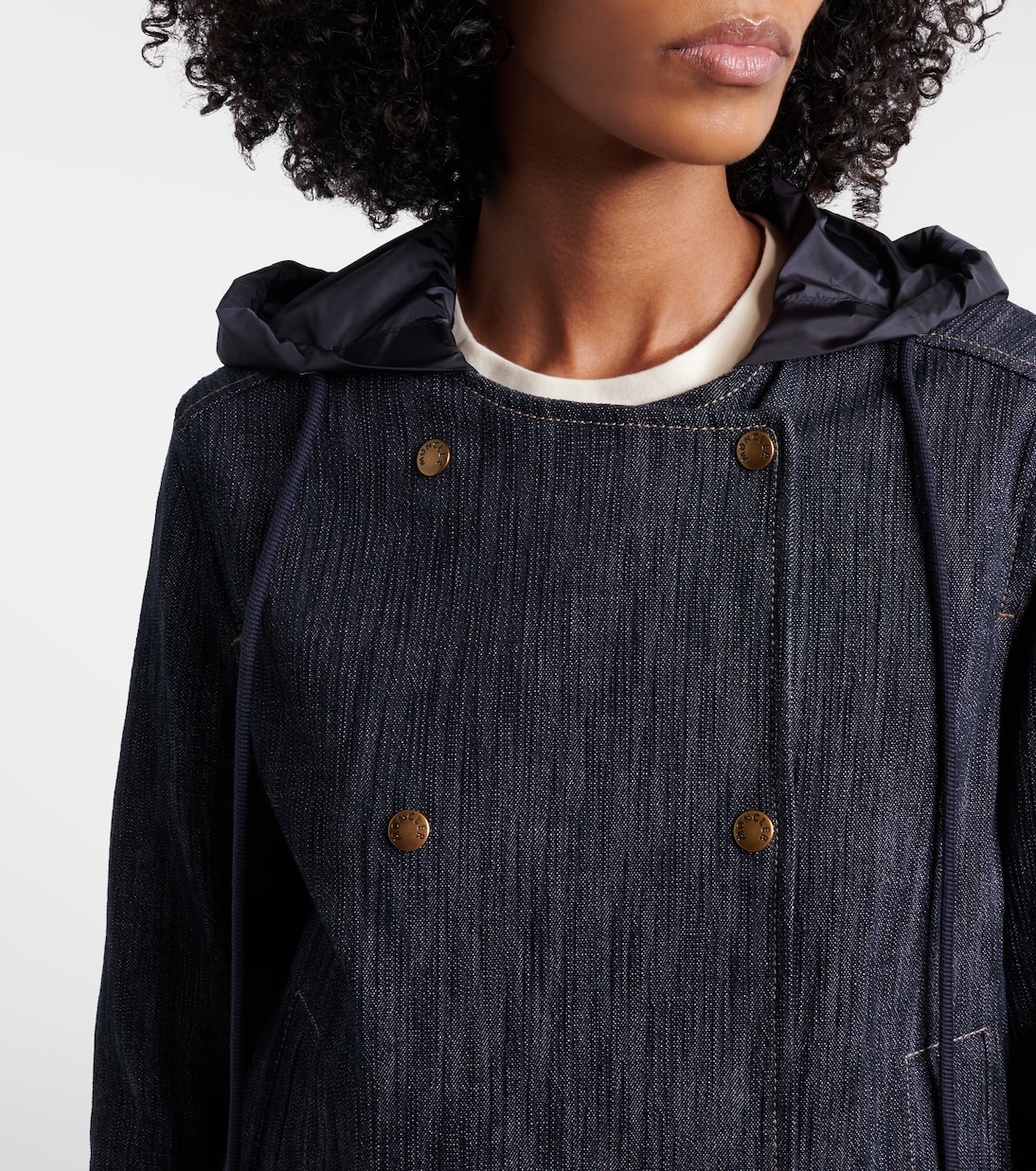 Diervilla double-breasted denim jacket | Moncler