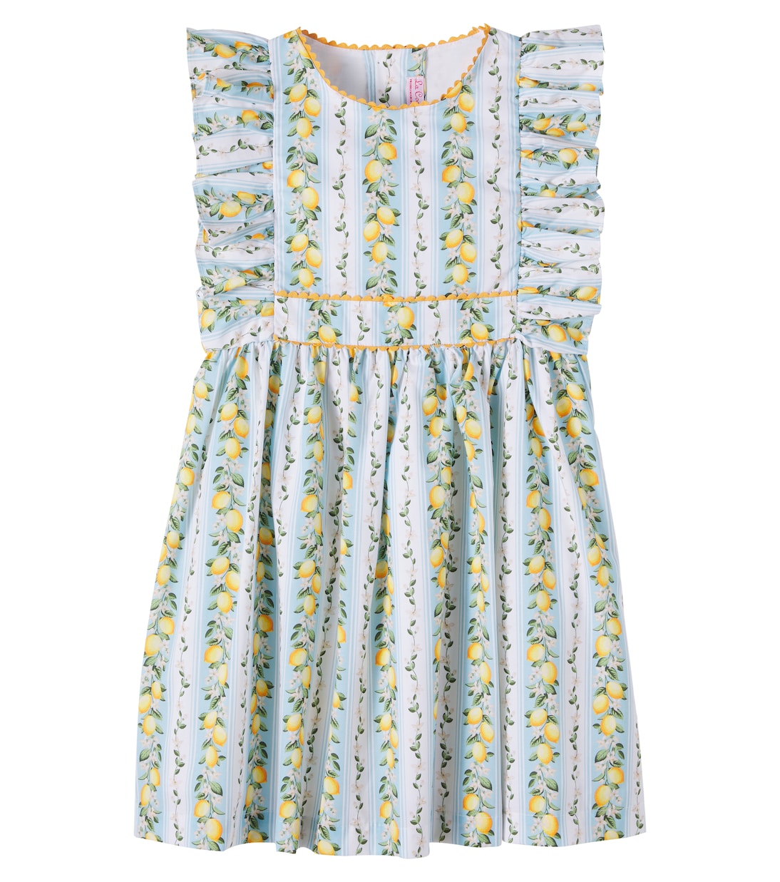 Limon printed cotton dress | La Coqueta