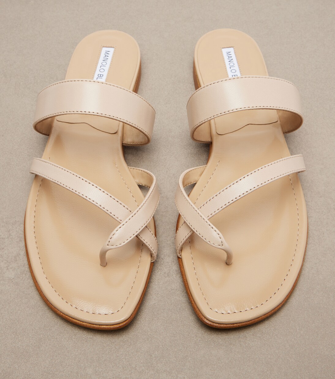 Susa leather thong sandals | Manolo Blahnik