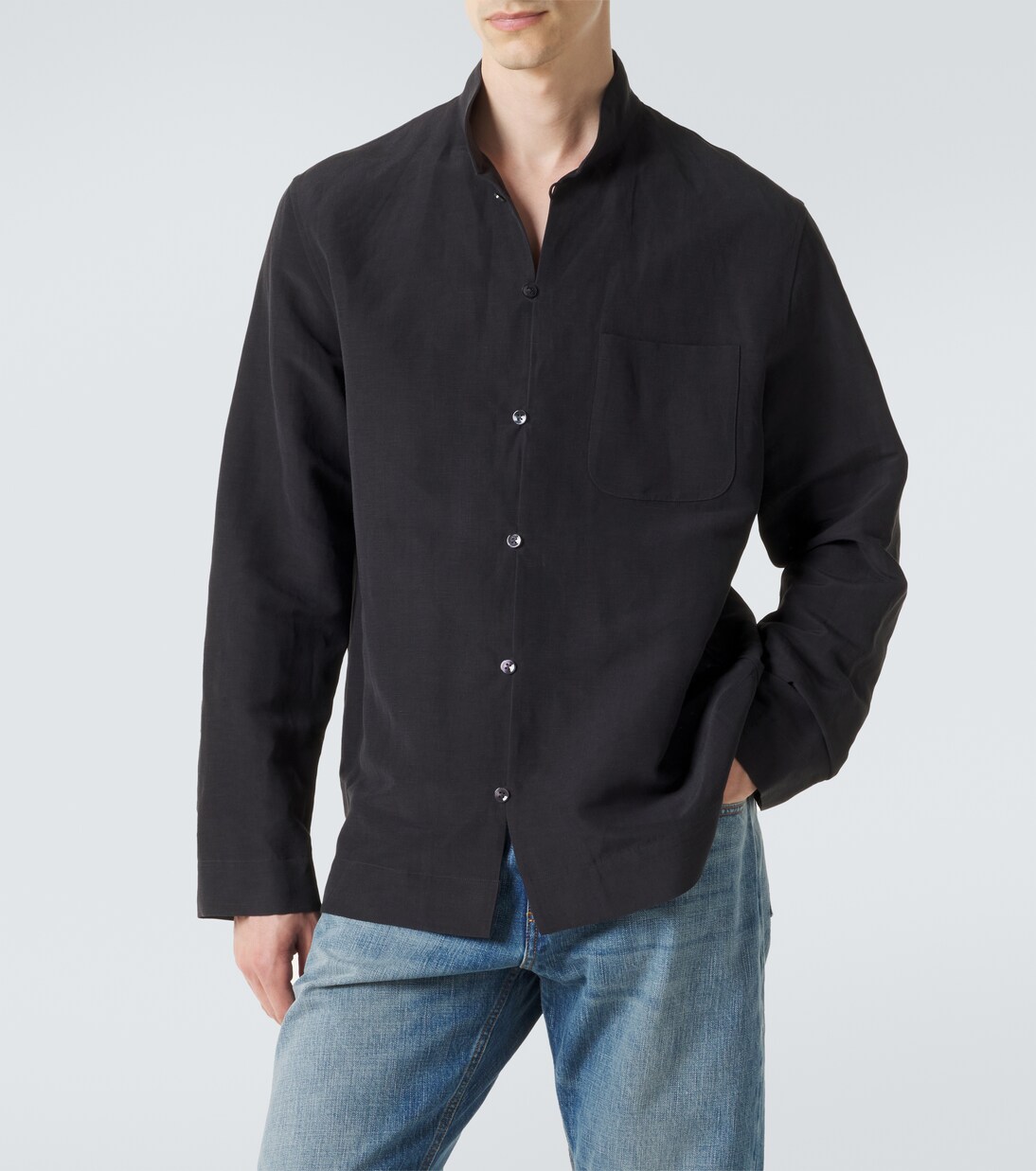 Chemise Franco en lin et soie | Umit Benan