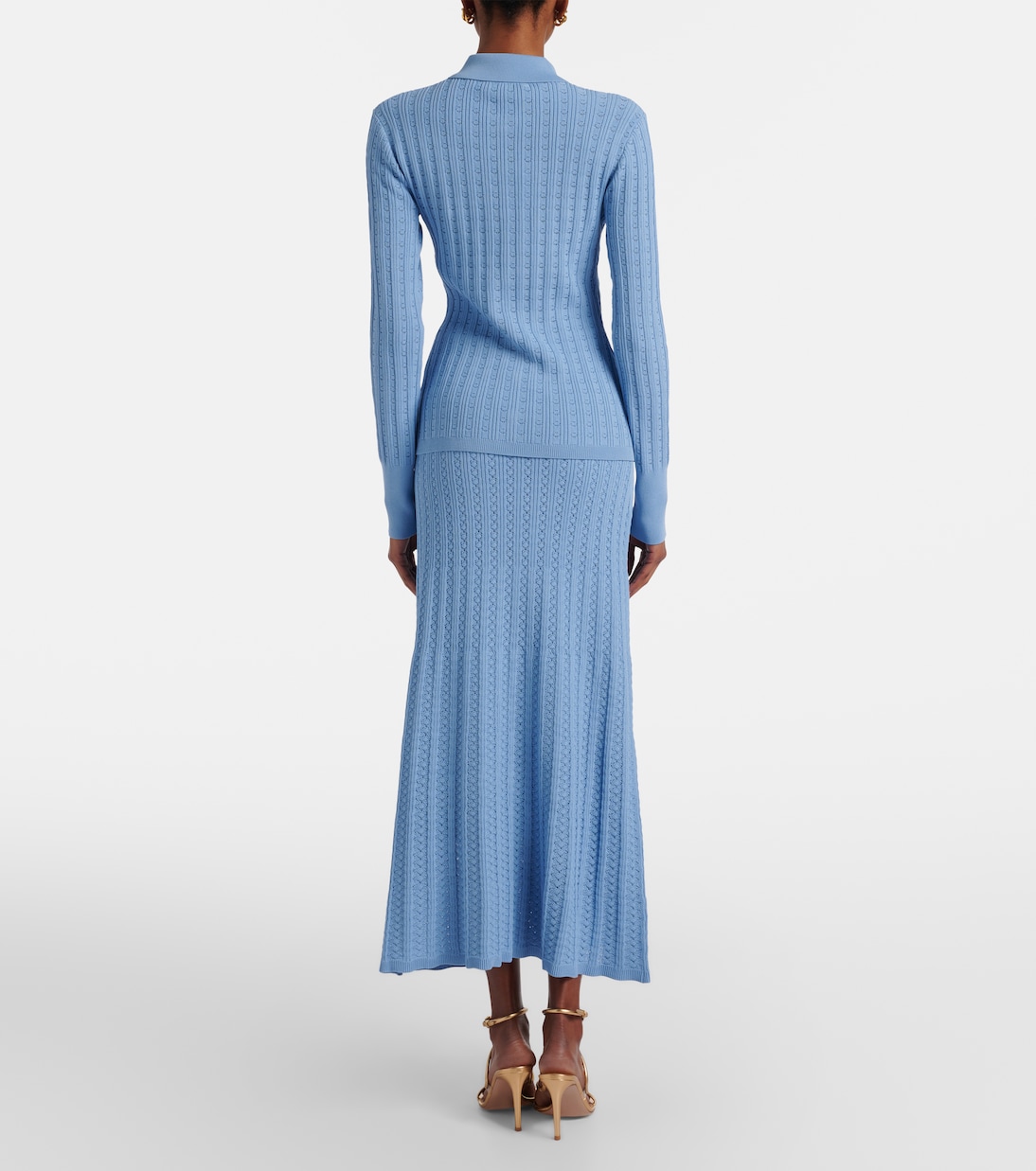 Natalie pointelle midi skirt | Rebecca Vallance