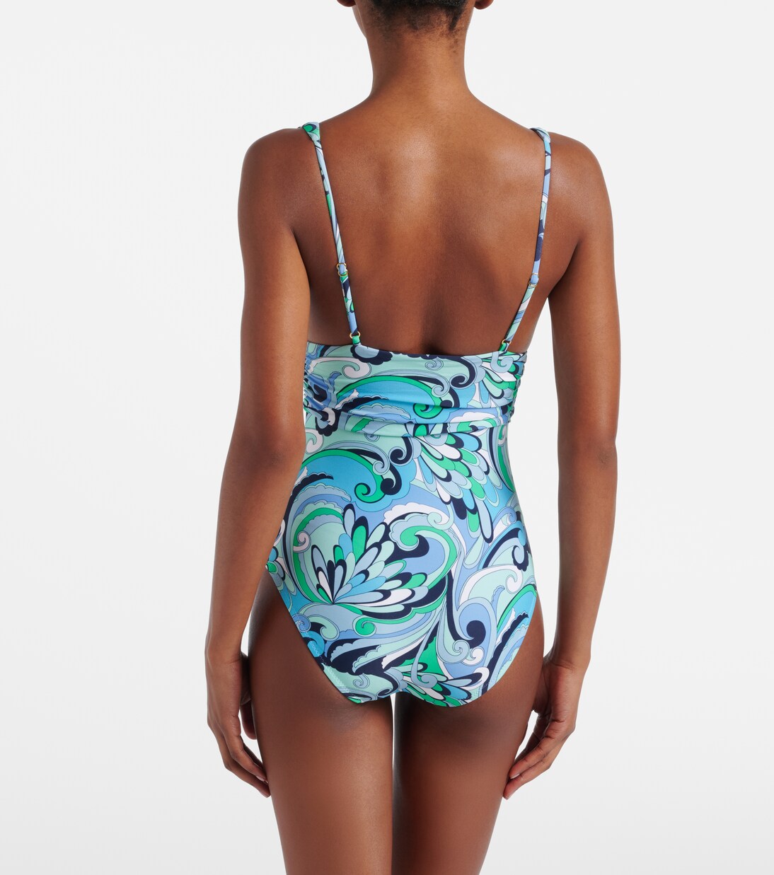 Panarea 프린트 러치드 스윔수트 | Melissa Odabash