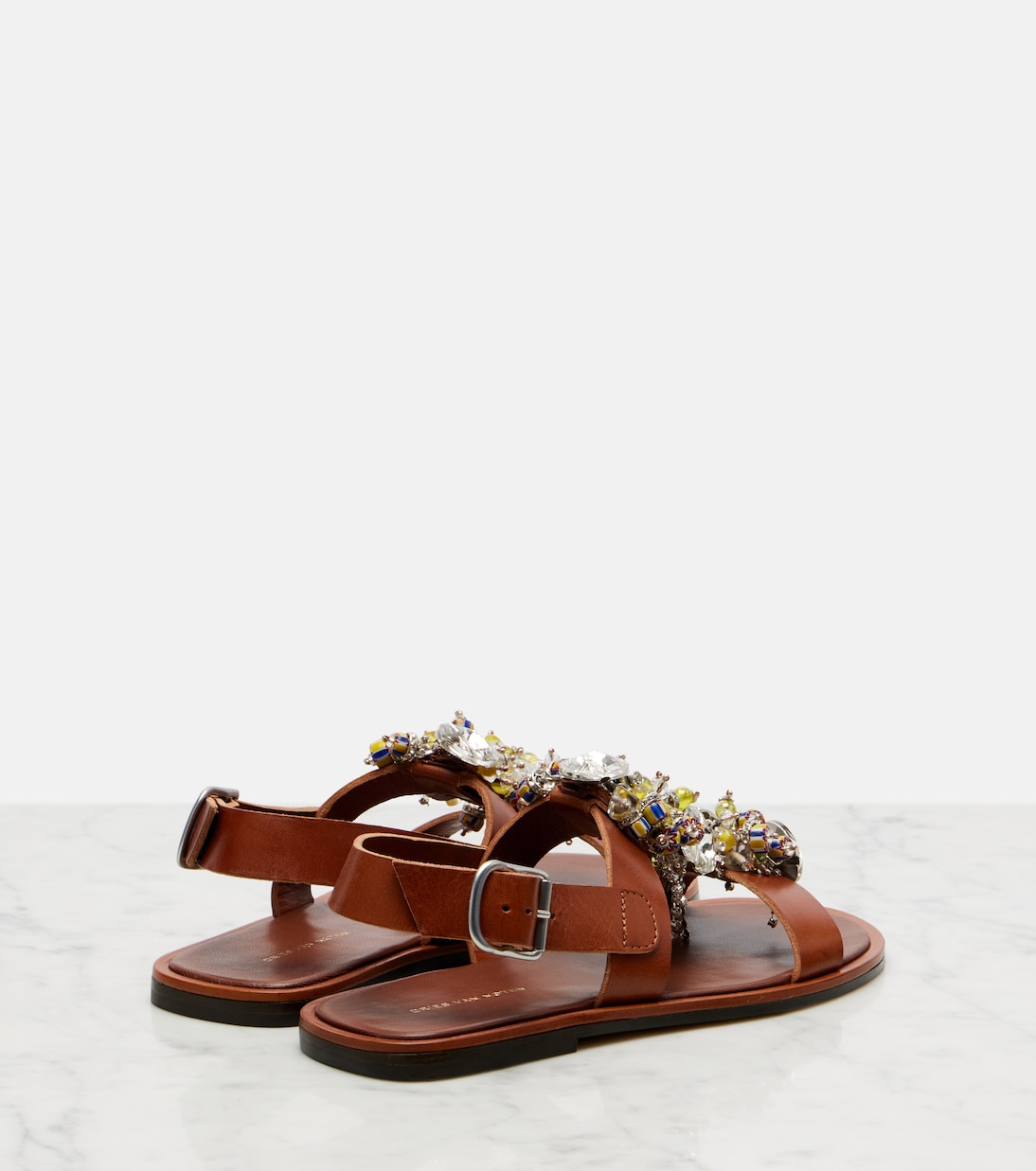 Sandali in pelle con decorazioni | Dries Van Noten
